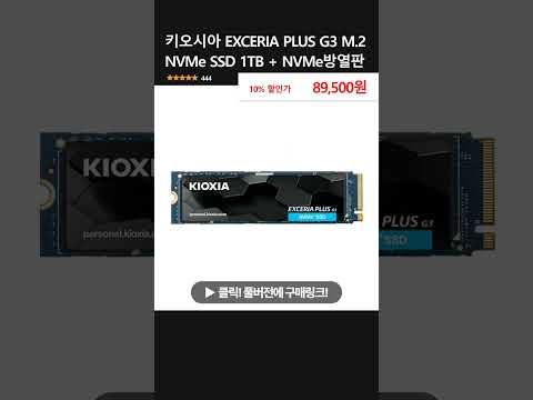 키오시아 EXCERIA PLUS G3 M.2 NVMe SSD 1TB + NVMe방열판