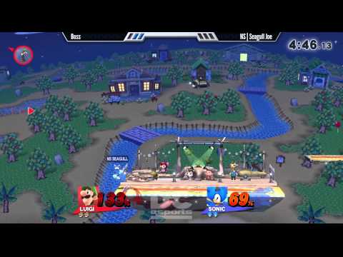 Smash 4 at the Laughing Man - Winners Finals - Boss vs. NS | Seagull Joe