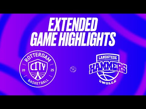 Rotterdam City Basketball vs. Landstede Hammers Extended Game Highlights