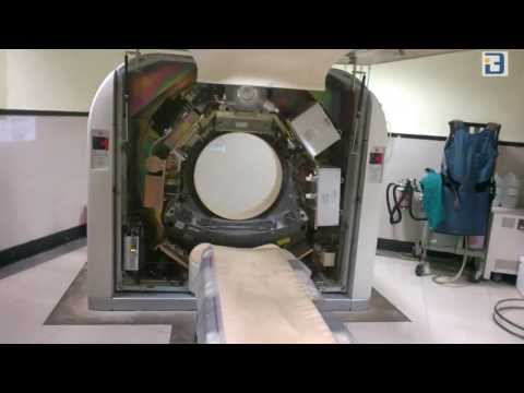 Ct scanner components inside the gantry