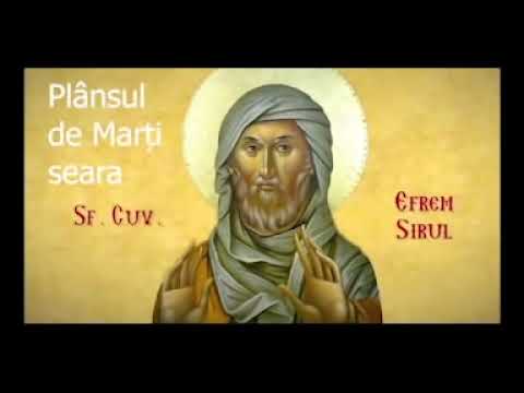 Plansul de MARTI seara -  Sfantul Efrem Sirul - slujitor Dani