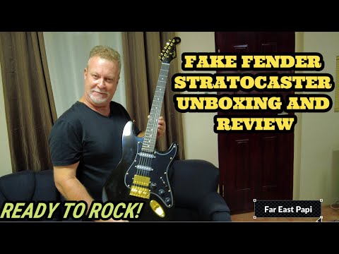 FAKE FENDER STRATOCASTER UNBOXING AND REVIEW