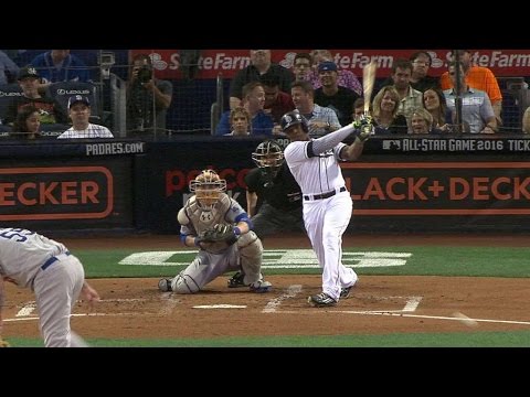 LAD@SD: J. Upton opens scoring with RBI double