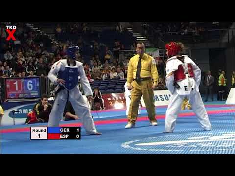WTF Worlds 2005 Female Fin Weight Semi Final - Sumeyye Gulec (Germany) v Belen Asensio (Spain)