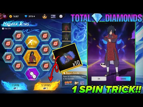 Madara Ring Event Voucher 1 Spin Trick | New Madara Bundle Kitne Diamond Mein Nikalega FF 15 August