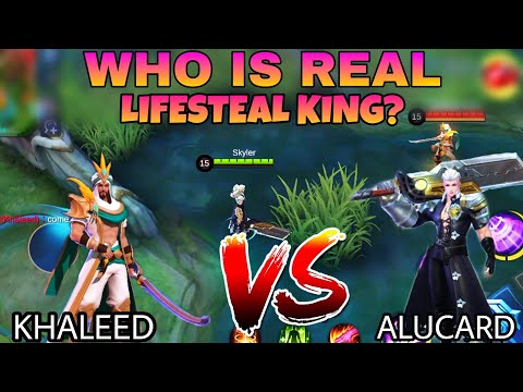 New hero khaleed vs Alucard | who is real lifesteal king | Watch this before you buy khaleed🔥