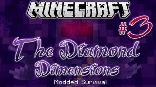 "BURNED ALIVE!" | Diamond Dimensions Modded Survival #3 | Minecraft