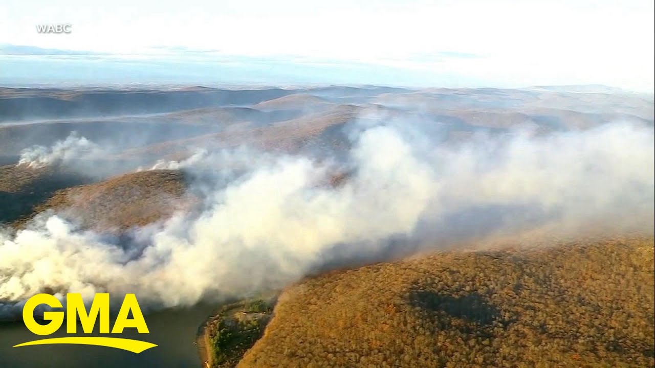 Thousands of acres burned in East Coast wildfires