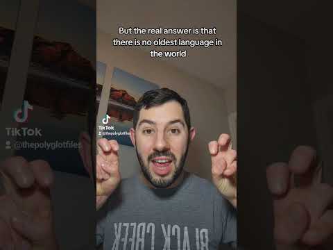 The OLDEST Language in the world! #languages #linguistics #history #facts #polyglot