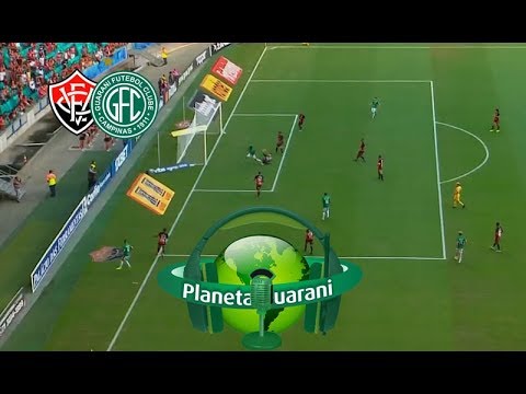 Gol de Vitória 0x1 Guarani na narração da Radio Planeta Guarani