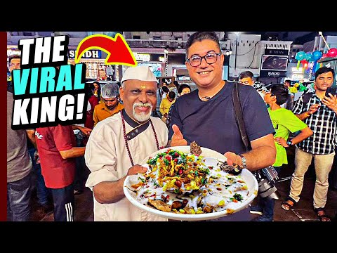 CHAAT KING 👑 O rei viral da comida indiana | Royal Cafe Lucknow's BASKET CHAAT l Lucknow Street Food