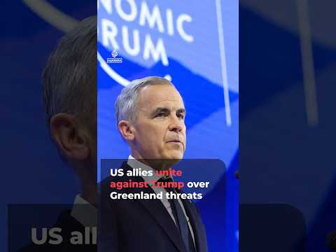 US allies unite against Trump's threats to take over Greenland at Davos | AJ #shorts