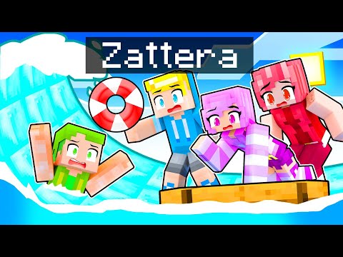 BLOCCATO Nel MARE Di DIAMANTE Su Una ZATTERA Con I Miei AMICI!! - Minecraft ITA