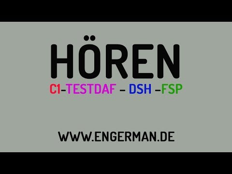 Hörtraining für C1-TestDaF-DSH | Hörverstehen für Oberstufe #7