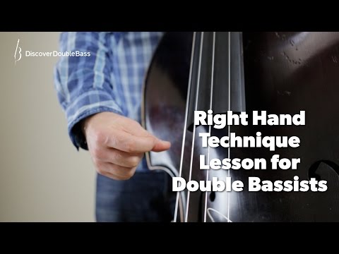 Right Hand Technique for Double/Upright Bass Lesson with Geoff Chalmers.