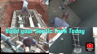 Build Your Strong Septic Tank..Easy  Cheap Steps#construction#uganda