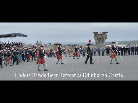 Cadets Beat Retreat at Edinburgh Castle 2024