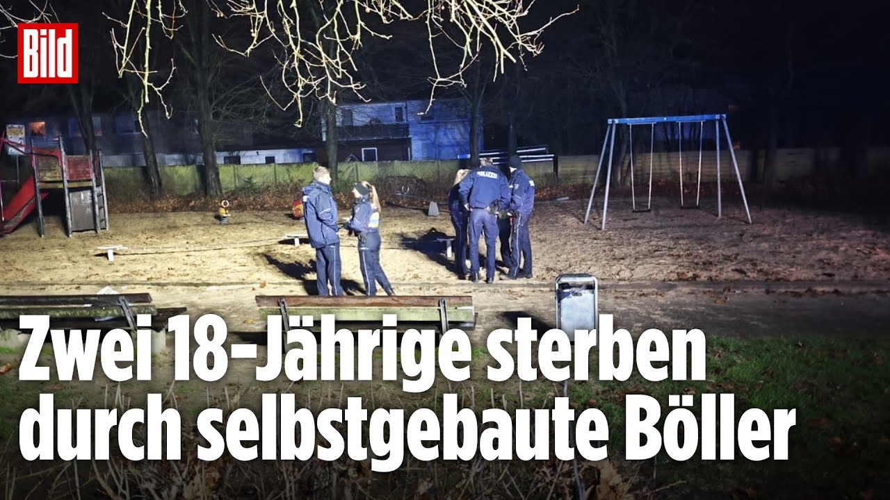 Bielefeld: Zwei 18-Jährige sterben durch selbstgebauten Böller – Polizei ermittelt auf Spielplatz