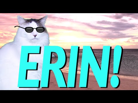 HAPPY BIRTHDAY ERIN! - EPIC CAT Happy Birthday Song