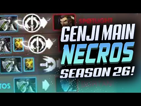 NECROS GENJI GOD - POTG! [ OVERWATCH SEASON 26 TOP 500 ]