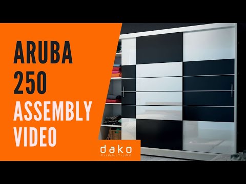 Wardrobe Assembly Video - DAKO FURNITURE - Aruba 250 - 11