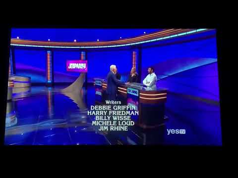 Jeopardy short end-credits, Michonne Omo Day 3 (3/23/20)