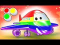 Play Learn Colors With Cartoon Airplane Song Finger Family Nursery Rhymes