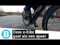 Deze e-bike trekt heel snel op en fietst heerlijk