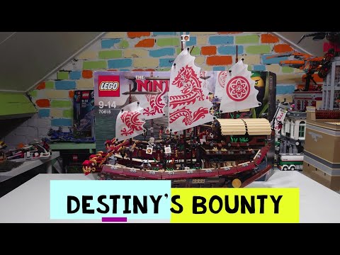 Destiny's Bounty - The Ninjago Movie Lego Set 70618 - One Big Boat - Unboxing And Size Comparison