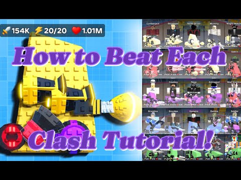 How to Beat Each Clash Tutorial in Crash Bots on Roblox
