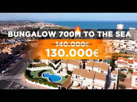 💰 Property in Spain 🌴 Bungalow with pool in Torrevieja close to the beach of La Mata just 700m