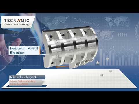 Tecnamic Schalenkupplung DIN 115 - robuste Wellenverbindung