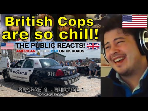 American Reacts Brits React to American Police Car on UK Roads