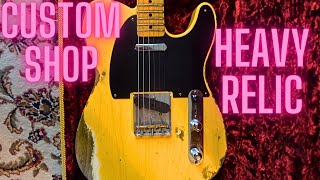 Video thumbnail for My First CUSTOM SHOP FENDER ! Heavy Relic 52 Telecaster by Guitar George