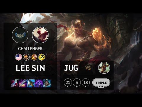 Lee Sin Jungle vs Nidalee - NA Challenger Patch 12.4