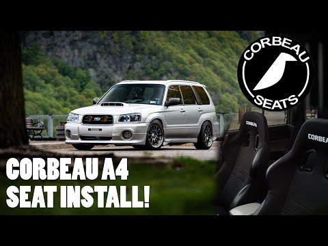 AFTERMARKET SEAT INSTALL! Corbeau A4 In The Forester XT!