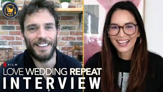 Olivia Munn and Sam Claflin Talk Netflix’s Love Wedding Repeat video