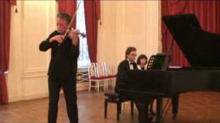 Brahms. Scherzo in C minor for Violin and Piano. Boris Alexander Schmitz, Ivan Fedorov