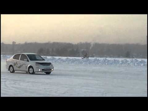Thumbnail for Toyota Platz 4WD на зимнем автодроме by Toyota Platz