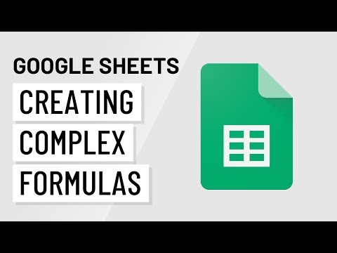 Google Sheets Creating Complex Formulas