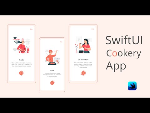 Onboarding screen - SwiftUI - Speed code - SwiftUI Example - Cookery App - EP1