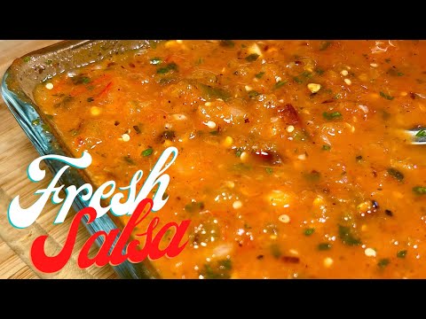 Quick and Easy Fresh Salsa 🌶