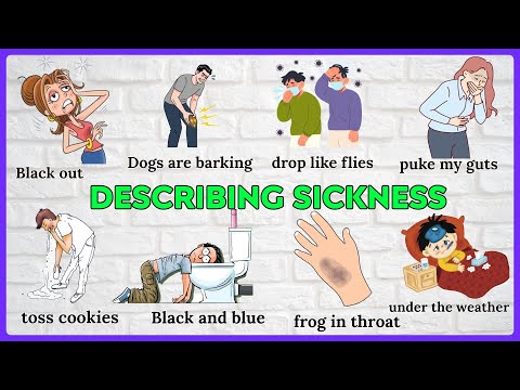 Lesson 260: Common Idioms to Describe sickness | English vocabulary practice