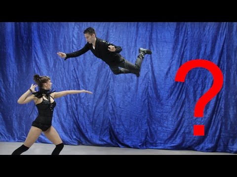 Unbeliveable! Magician flying in zero gravity. FLYING ILLUSION by the German illusionist MAGIC MAN.