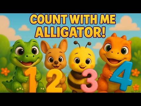 Count With Me Alligator! 🐊 | Numbers 1–20 | Kids Counting Song Based on “See You Later Alligator”