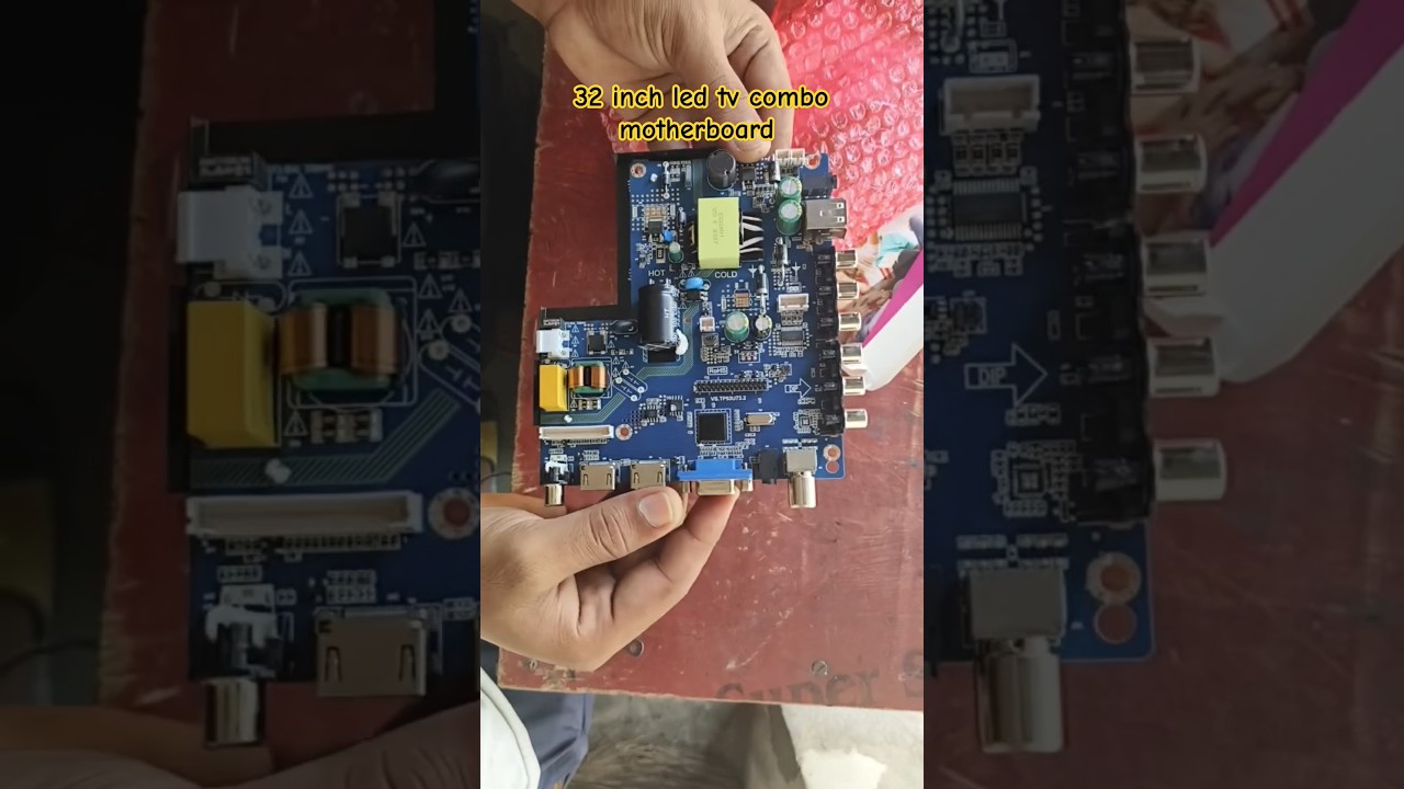 32 inch led tv combo motherboard 🙂🎉best 👍 quality 💯🔥💡🎞️🎬🖥️🖥️#lcd #electronic #ripair #shortsfeed