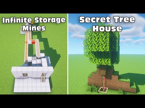 Eagle MCraft - ⚒ Minecraft: 3 Redstone Build Hack in 1.17.1 (Secret Tree House) #4