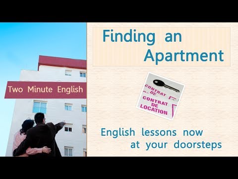 Finding an Apartment - Improve Your Communication Skills - English language lesson