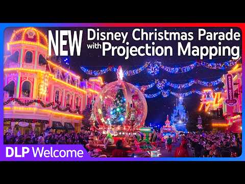 [NEW] Disney Christmas Parade with Projection Mapping - Disneyland Paris