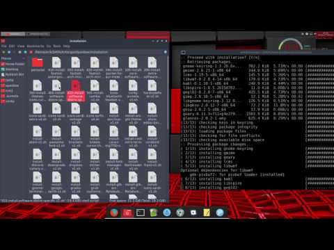 How to install Antergos Openbox and customize it - 9 installing extra software - desktop changed